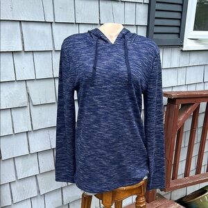Rustic Souls Blue Long Sleeve Relaxed Hoodie Shirt Size Med- Made in India